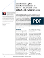 Benchmarking The Structural Condition of Flexible Pavements With Deflection Bowl Parameters