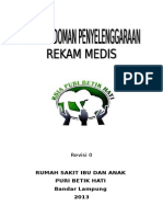 Buku Pedoman Penyelenggaraan Rekam Medis Oke Lho