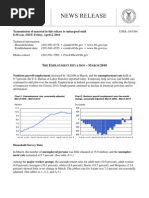 T E S - M 2010: HE Mployment Ituation Arch