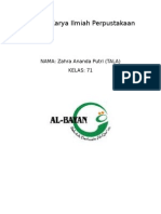 Download Contoh Karya Ilmiah Perpustakaan by Syafira Anindhyta SN293214825 doc pdf