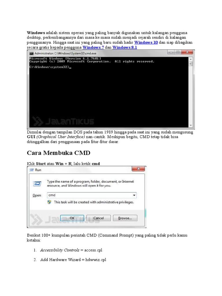 Mengenal Perintah Dasar Command Prompt Pdf - Vrogue.co