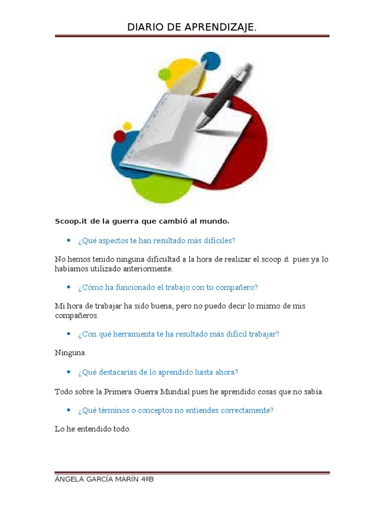 Diario de Aprendizaje | PDF | Crecimiento personal y profesional