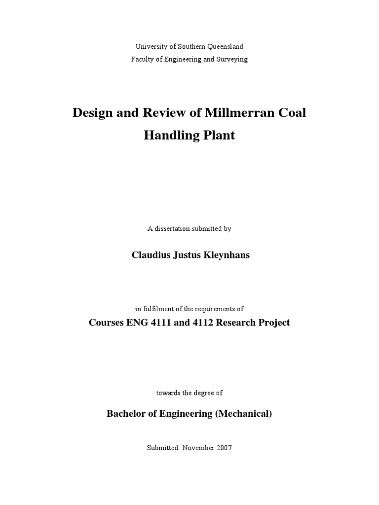 Coal Handling Plant | PDF