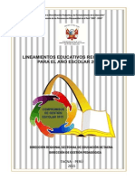 LINEAMIENTOS Educativos Regionales 2015 PDF