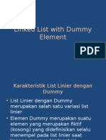 Linked List With Dummy Element