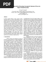 A text mining approach for conceptual cohesion of classes in object oriented systems