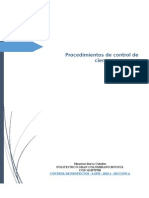 Procedimientos de Control de Cierre