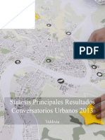 Valdivia: Síntesis Principales Resultados Conversatorios Urbanos 2013
