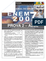 PROVA ENEM 2007 FINAL AZUL