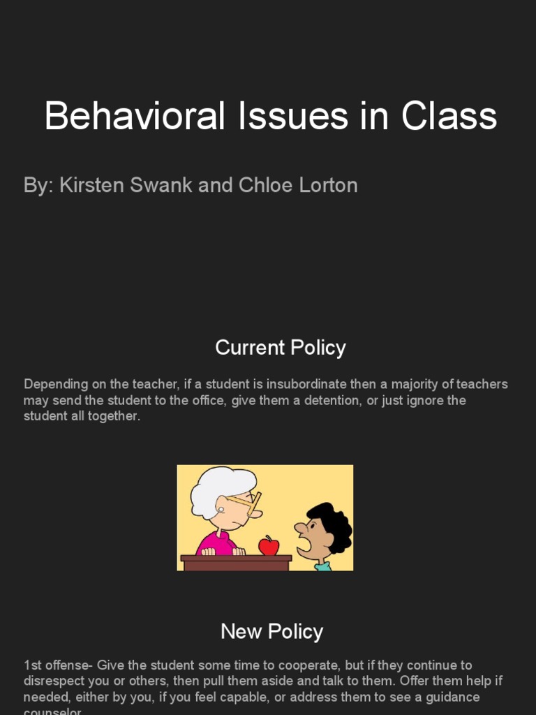 Classroom Behavioral Management Policies | PDF | Wellness