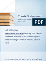 Thesis Statement