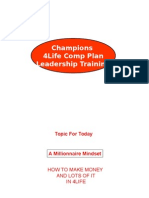 Champions 4life Comp Plan Leadership Training