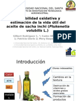 Estabilidad oxidativa y estimación de la vida útil del aceite de sacha inchi (Plukenetia volubilis L.) 
