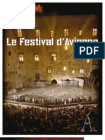 Plaquette de présentation du Festival d'Avignon