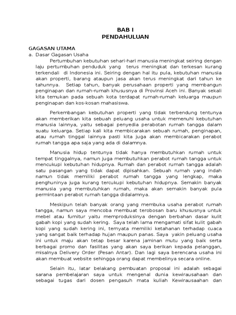  Proposal  Usaha 