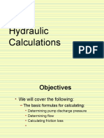 Hydraulic Calculations