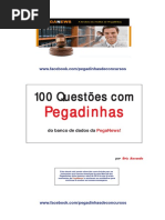 100 questoes com pegadinhas