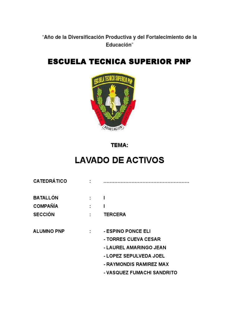 Lavado de Activos y Crimen Organizado | PDF | Lavado de dinero | Delito