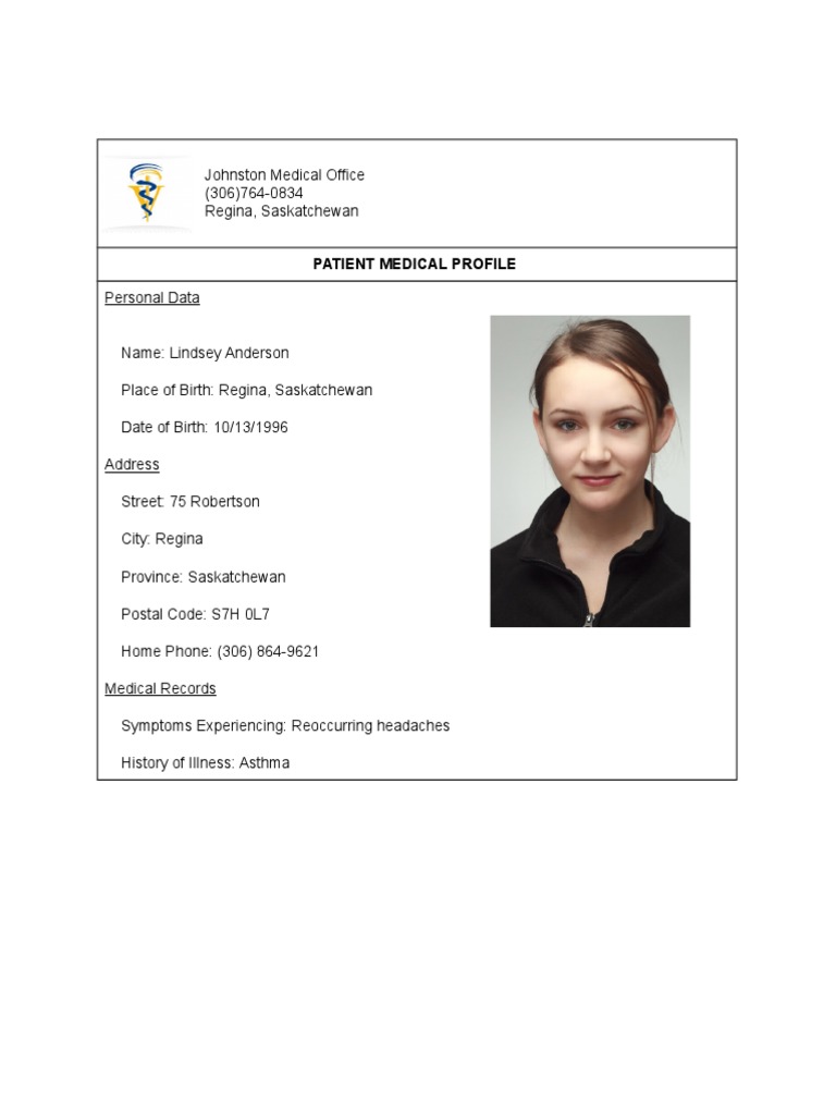Lindsey Anderson Medical Profile | PDF | Wellness
