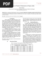 An Analysis of Trend of Urbanisation in Tripura, India