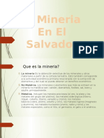 Mineria en El Salvador