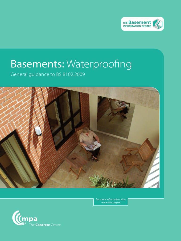 Basements: Waterproofing General Guidance To BS 8102:2009 | PDF ...