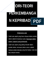 TEORI-TEORI PERKEMBANGAN KEPribadian