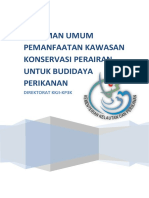 Pedoman Pemanfaatan Kawasan Konservasi Untuk Budidaya Perikanan