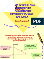 Grafik Brzine Kod Ravnomerno Promenljivog Pravolinijskog Kretanja