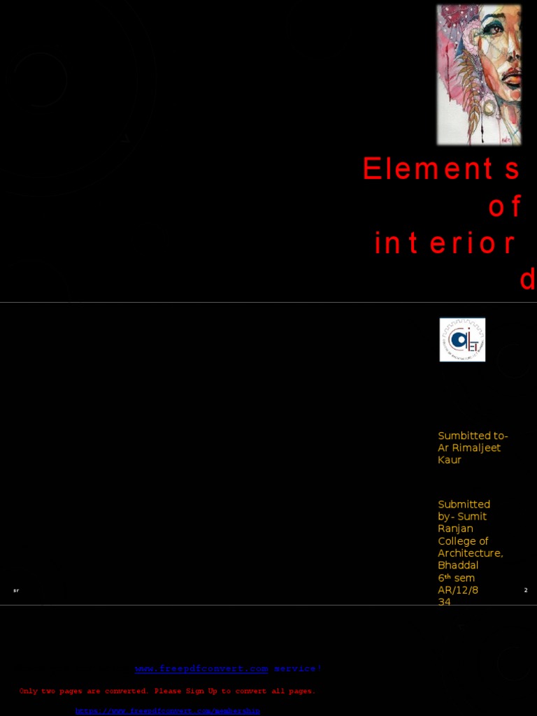 Elements of Interior D Esign | PDF
