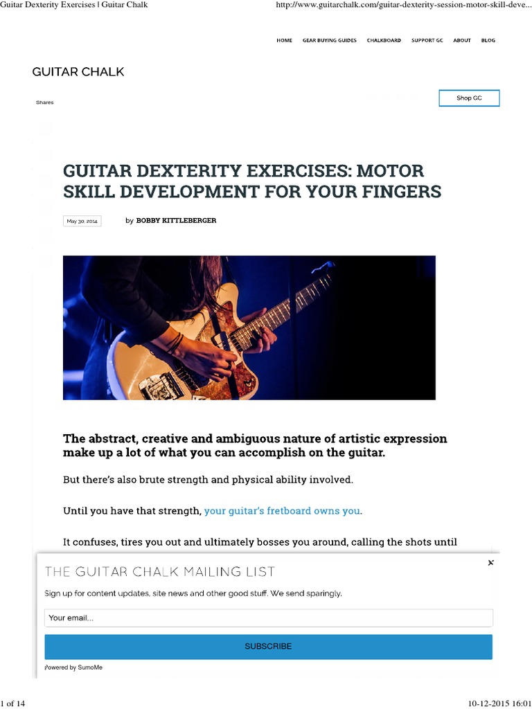 Guitar Dexterity Exercises _ Guitar Chalk