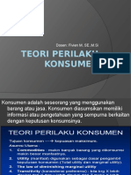 Teori Perilaku Konsumen