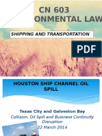 CN 603 Environmental Law: Shipping and Transportation