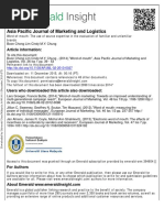 "Word-Of Mouth". Asia Pacific Journal of Marketing and Logistics, Vol. 26, No 1, Pp. 39-53