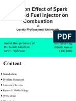 Study On Effect of Spark Plug and Fuel Injector On Combustion