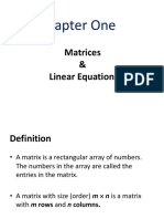 Lecture 01 Matrices and Linear Equations