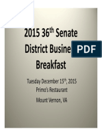 2015 36th District Business Breakfast Presentation