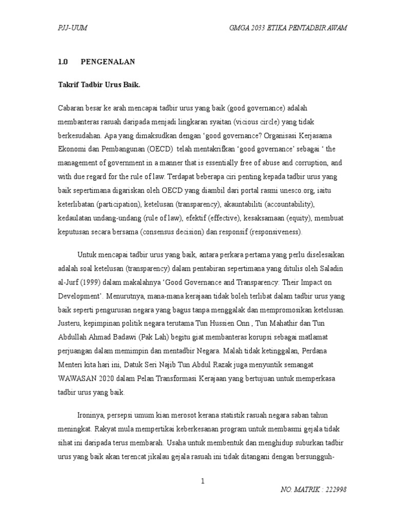 Mgh2113 Etika Pentadbir Awam Pdf