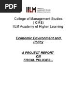 Download Fiscal Policy PROJECT by ompiyushsingh SN29334376 doc pdf