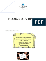 Mission Statement Presentation