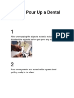 How to Pour Up a Dental Model Steps