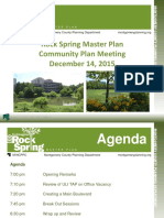 Rock Spring Master Plan Community Plan Meeting December 14, 2015