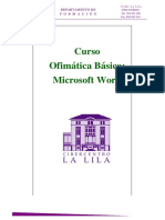 CURSO Ofimatica I MS Word Apuntes