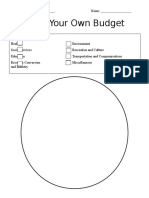 Provincial Budget Worksheet