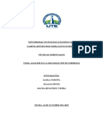 Analisís en La Organización de Empresas 15-10