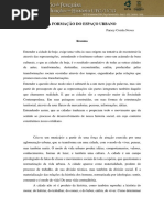 A Formação Do Espaço Urbano