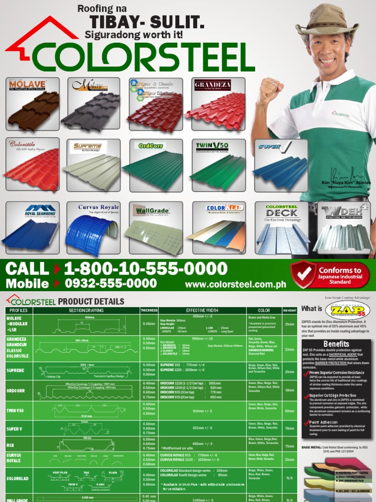 Colorsteel Roofing Products Overview | PDF