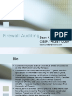 Sean Lowder Firewall Auditing