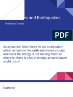 Solar Flares and Earthquakes