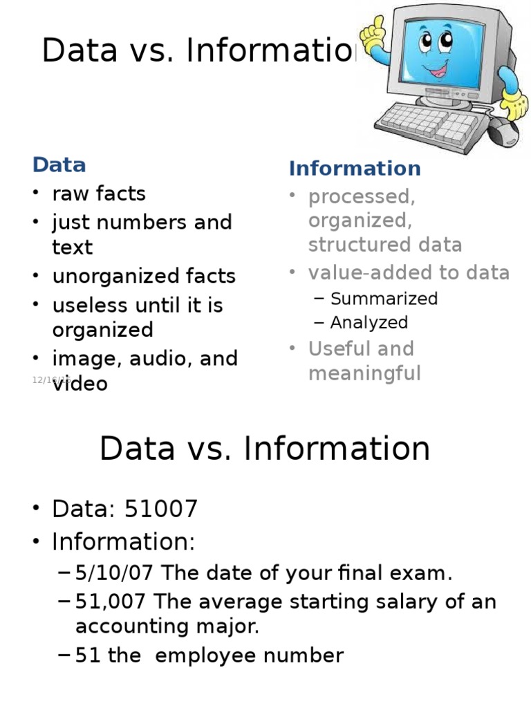 Data vs. Information | PDF | Computer Network | Internet